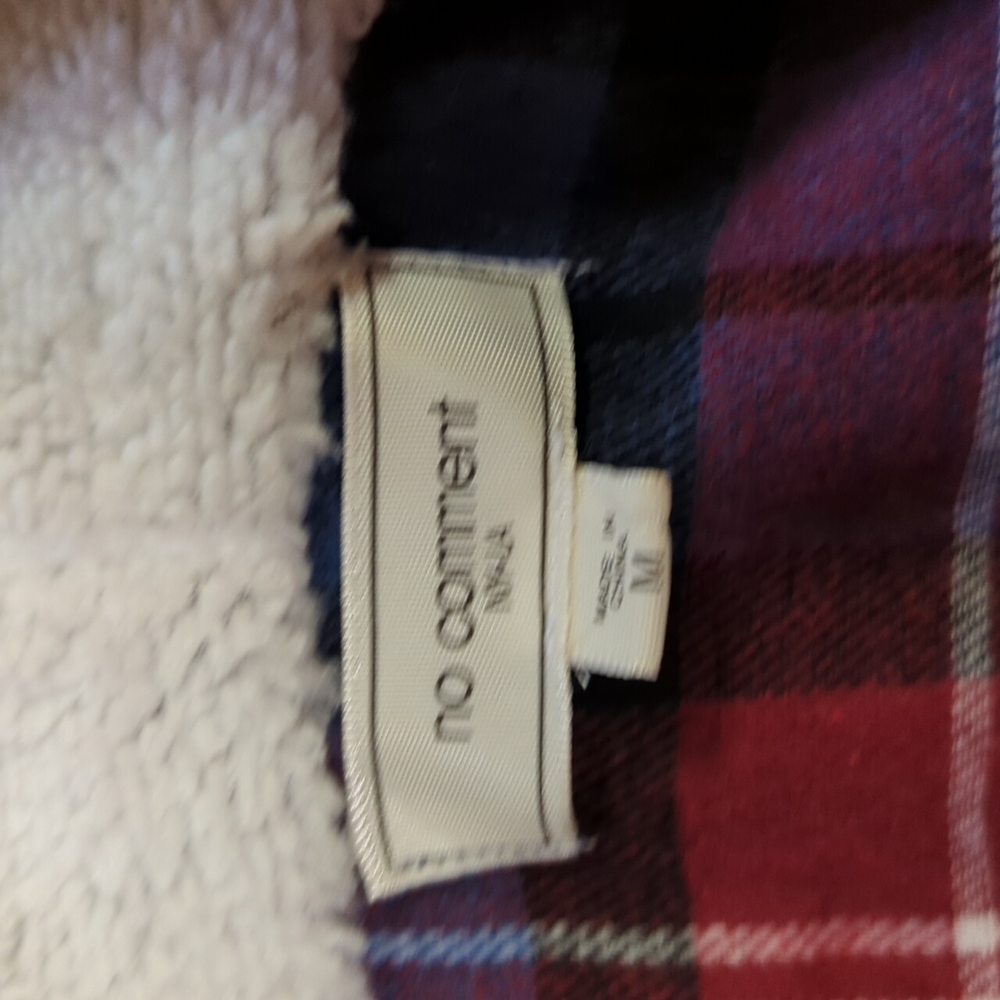 Flannel Hoodie Button Up | Men's M | OBO - Picture 2 of 4